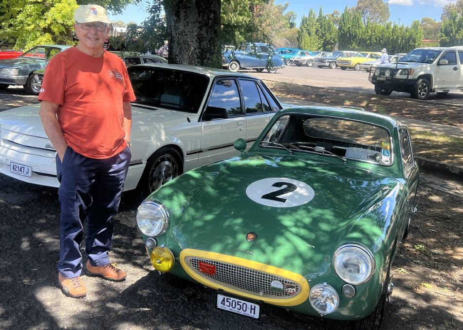Bob Blayden with his Sebring replica. Picture by Grace Dudley.

