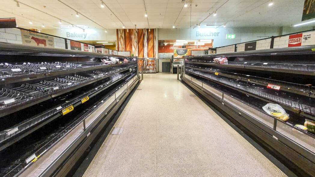 Empty supermarket shelves across the state have caused concerns. Photo: File, Canberra Times 