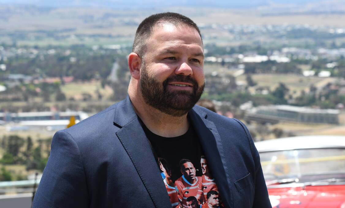 George Rose at Mount Panorama on Thursday, November 16, as Bathurst is announced as the host of the 2024 Koori Knockout. Picture by Rachel Chamberlain