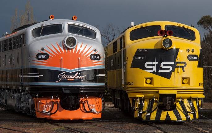 ALL ABOARD: A vintage B61 and GM10 diesel (both pictured) will take people on a ride from Bathurst to Georges Plain and back on Saturday. Photo: SUPPLIED