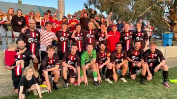 Barnstoneworth United posed for a team photo after qualifying for last year's Western Premier League grand final. Picture Barnstoneworth United Facebook page
