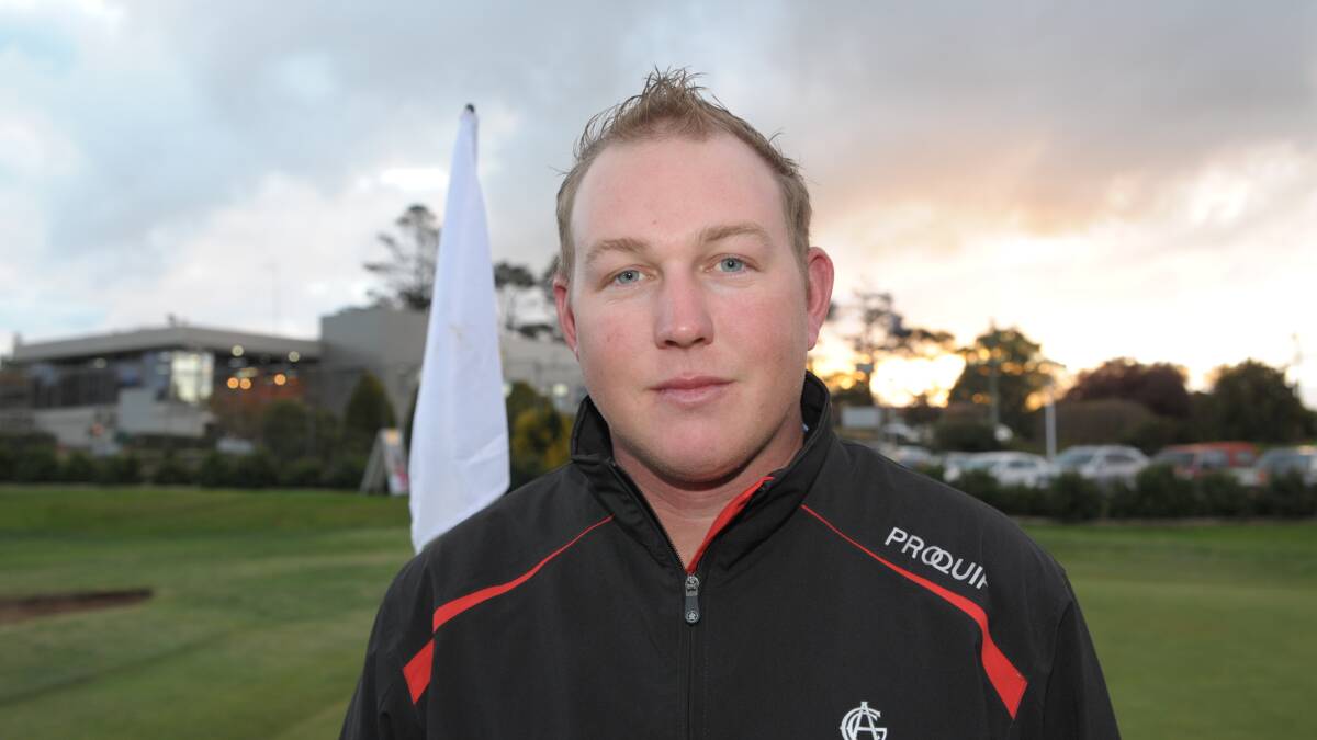 ON THE LINE: Reece Hodson won 1-up against Robert Payne in Bathurst's 3-2 loss to Duntryleague in Sunday's Central West District Golf Association division one pennant match. 