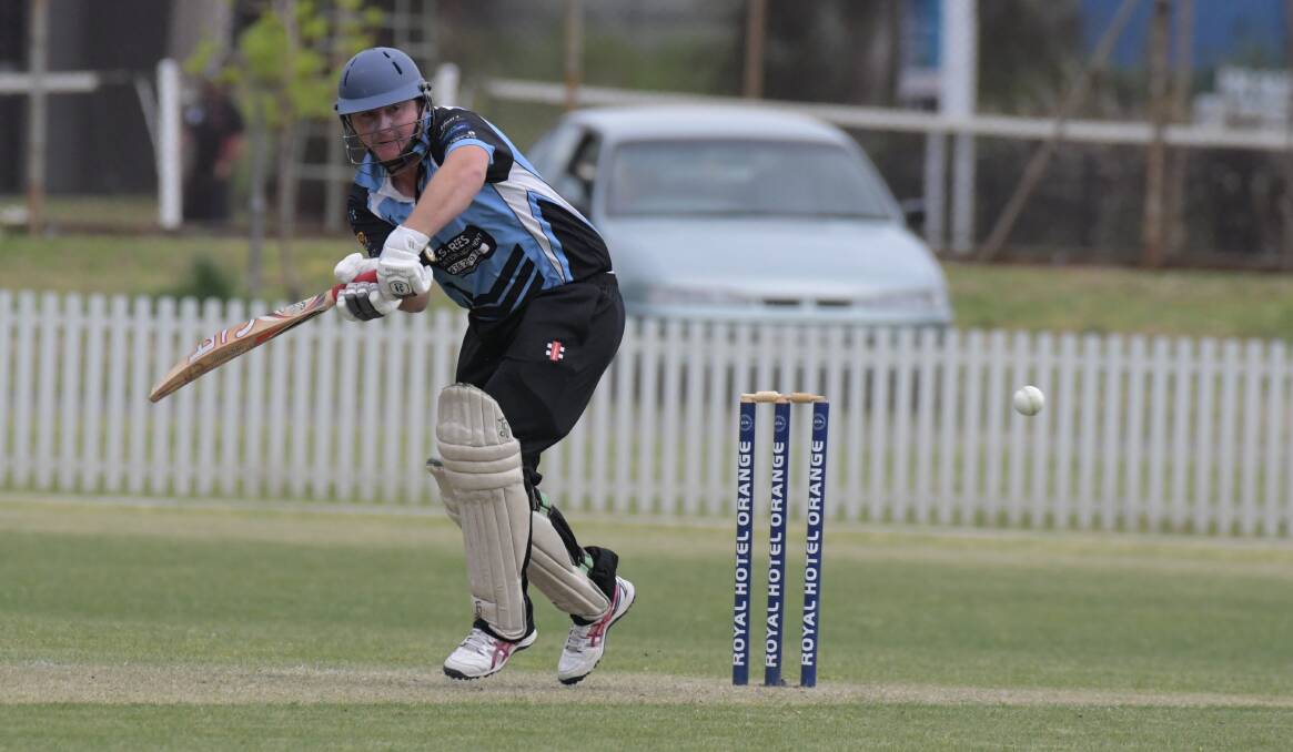 BANG: Josh Toole whacked 94 last week at Wade Park in a 40-over game and will return on Friday night for a City Colts' Twenty20 appearance. Photo: JUDE KEOGH