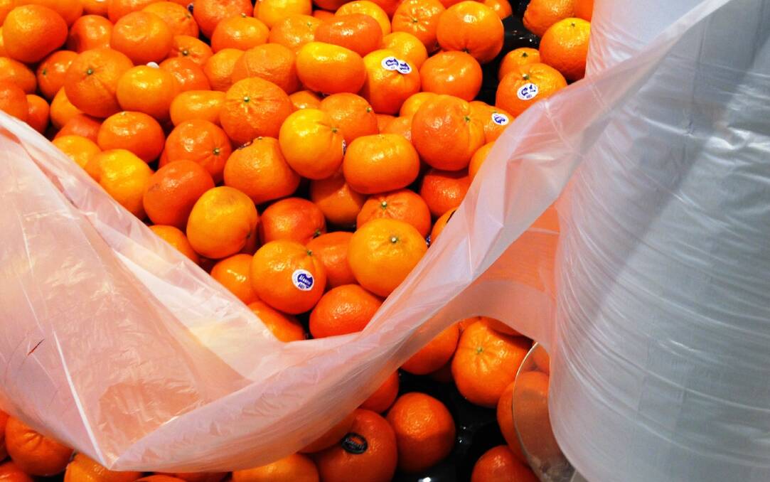 ONGOING PROBLEM: Rolls of plastic bags are still used in supermarkets for fruit and vegetables. Photo: CONTRIBUTED