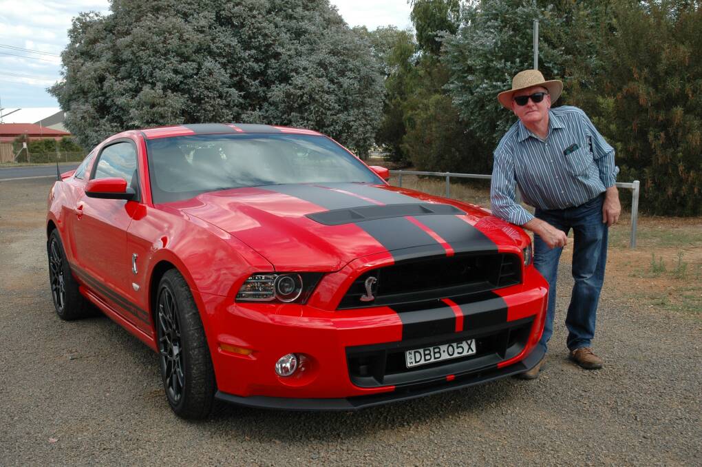 PRIDE AND JOY: Paddy Ward and his specially-imported Ford Mustang will be in attendance at Saturday's Gnoo Blas Classic car show at Sir Jack Brabham Park. This year's edition of the annual events has attracted more than 500 entrants. Photo: SUPPLIED