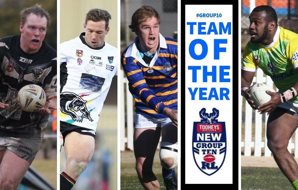 CREAM OF THE CROP: From left, Blake Tidswell, Doug Hewitt, Jordan Baker and Joe Lasagavibau were all outstanding for their respective clubs in 2018.