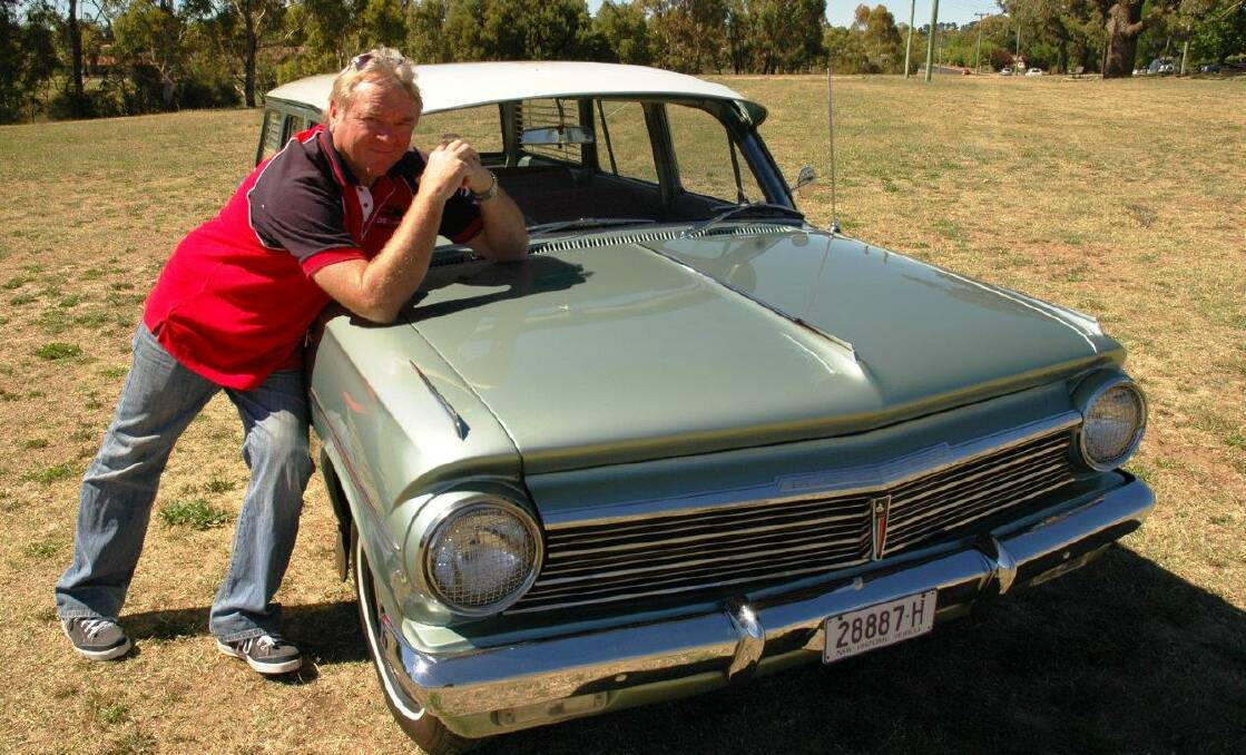 PRIDE AND JOY: Col Pollack with his classic Holden car.