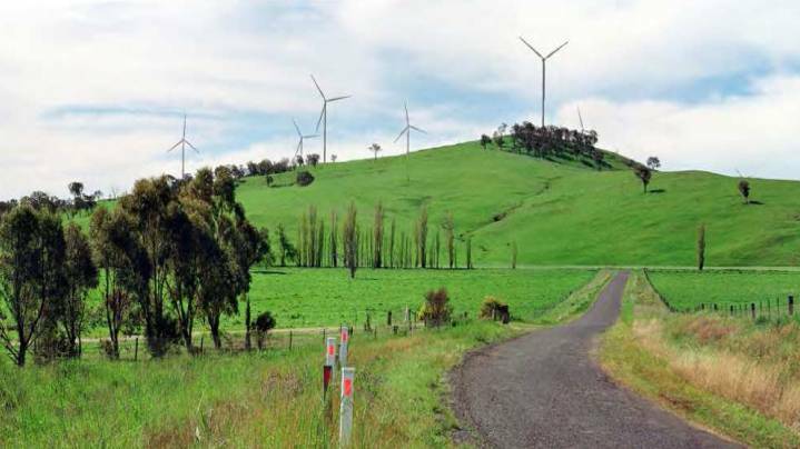 THE FUTURE?: An artist's impression of what the Flyers Creek wind farm could look like.