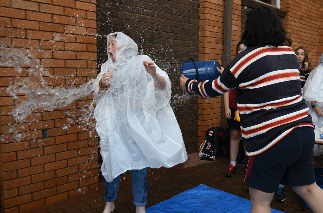 Photos from Thursday morning's events in the school grounds