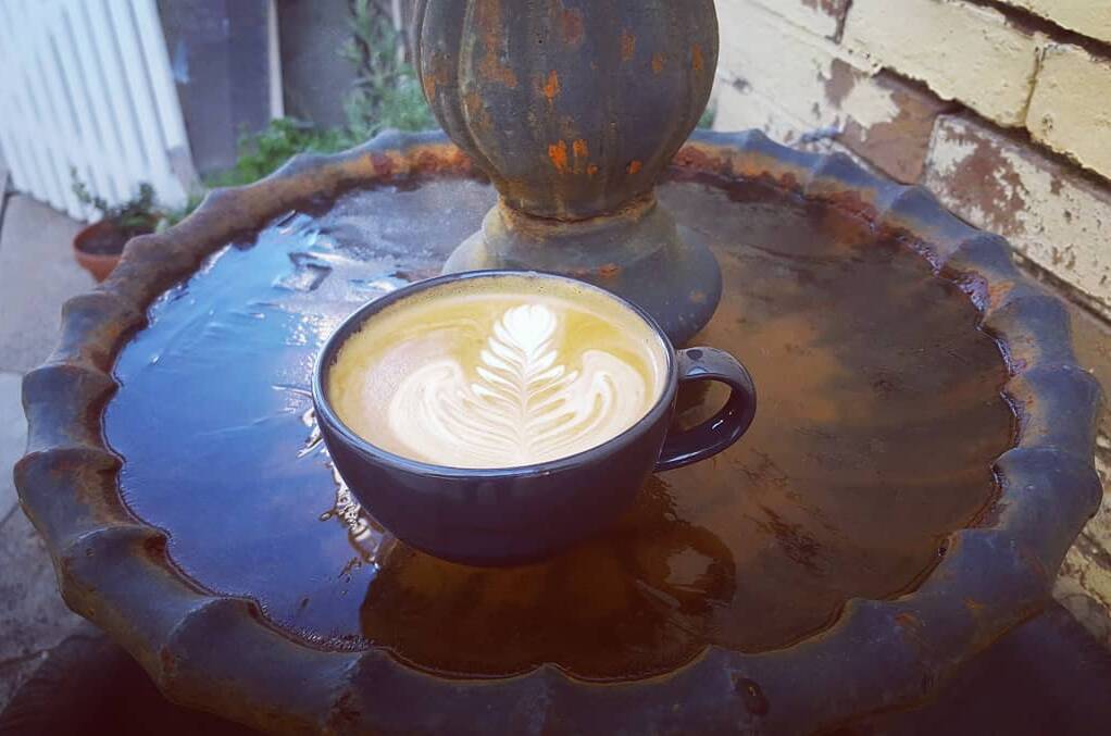 CHILLED: The staff at Millthorpe Providore made the most of a cold start on Monday. Photo: FACEBOOK