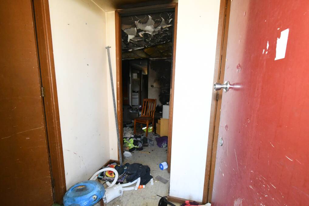 NIGHTMARE: The dreadful state of the public housing property in Currong Crescent. Photo: JUDE KEOGH