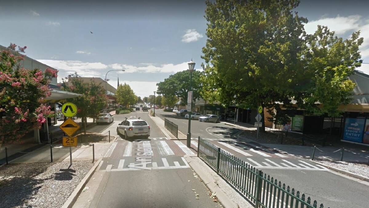 PROBLEM AREA: The pedestrian crossing on Anson Street, outside of Woolworths. Photo: GOOGLE MAPS