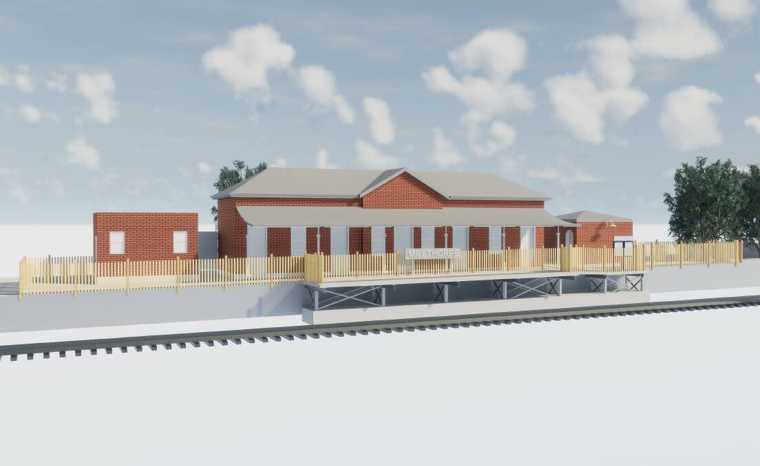 NEW LOOK: The plans for the upgraded Millthorpe Train Station.