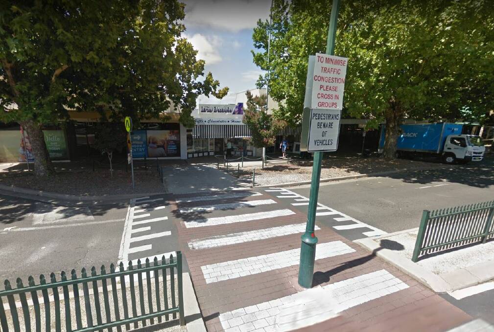PLAIN TO SEE: The suggestion for pedestrians crossing on Anson Street. Photo: GOOGLE
