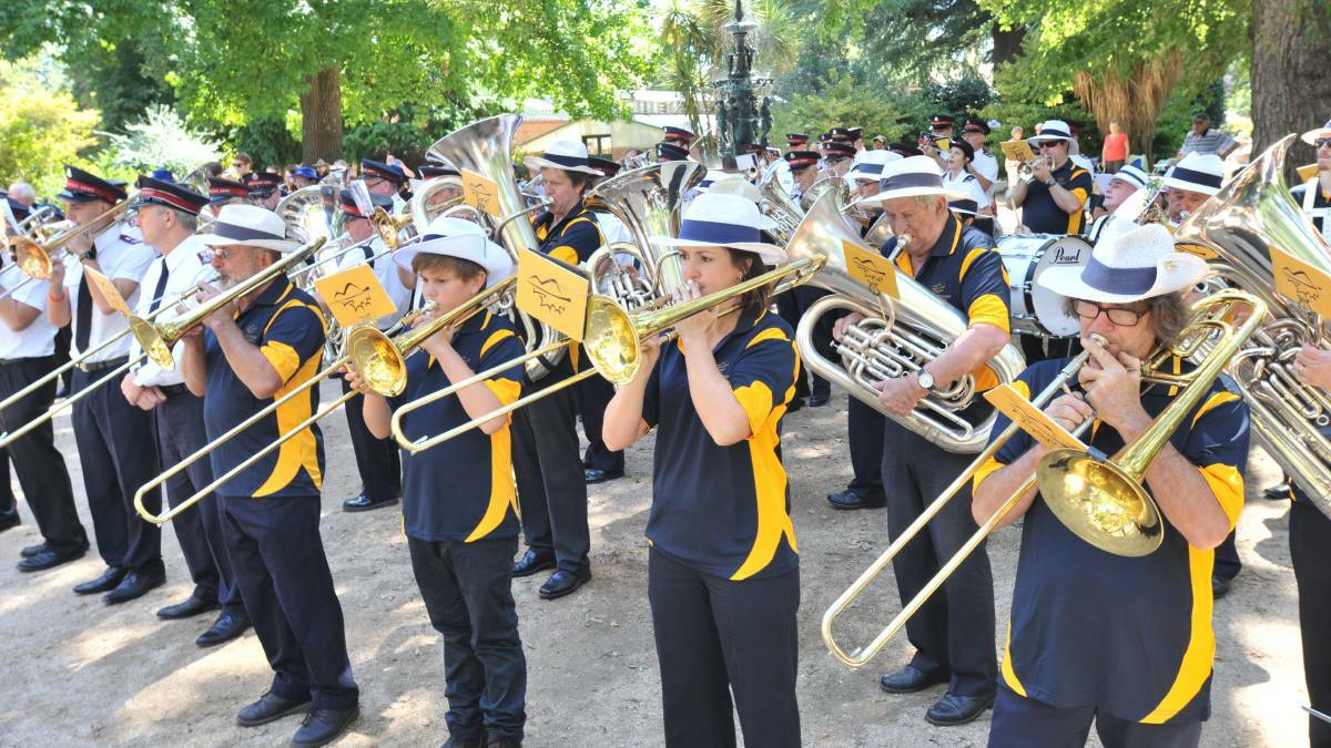 SHOW STOPPERS: The City of Orange Brass Band will perform in Cook Park on Sunday.