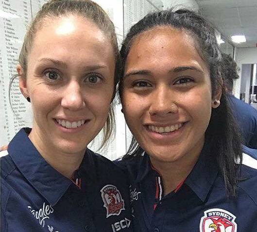 REUNITED: Former Orange rugby league star Vanessa Foliaki (right) and her partner Karina Brown posing for another photo. Photo: INSTAGRAM