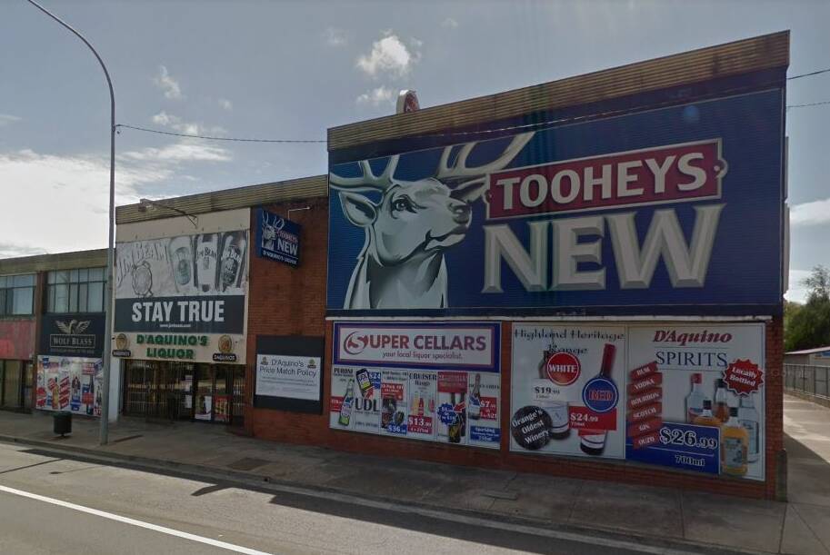 THE SCENE OF THE CRIME: The woman attacked an attendant in D'Aquino's Liquor on Bathurst Road. Photo: GOOGLE