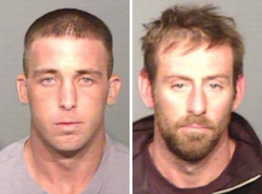 WANTED: Adrian Bunn (left) and Adam Miller. Photo: NSW POLICE