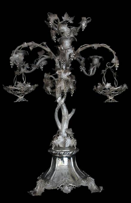 VALUABLE PIECE: The epergne which previoulsy belonged to "an incredible and brave woman, Amelia Campbell".