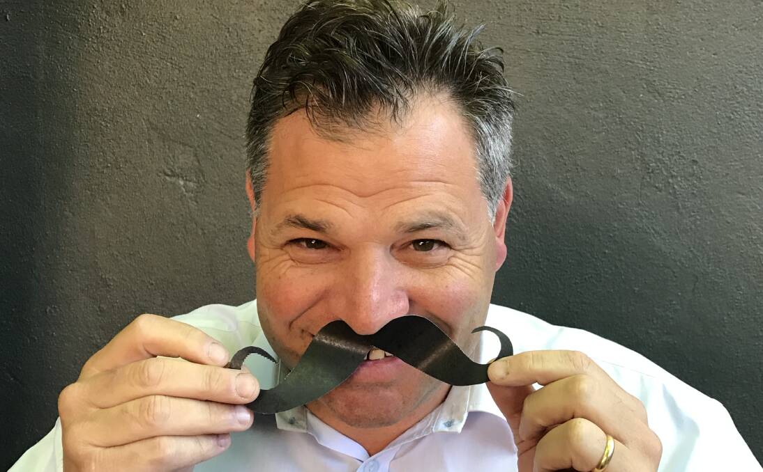FUN AND FUNDRAISING: Member for Orange Philip Donato is growing a moustache for Movember, which raises funds for men's health issues. Photo: SUPPLIED