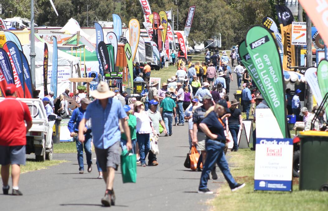 WELL ATTENDED: Once again, the Australian National Field Days brought thousands of people to Orange for three days. Photo: JUDE KEOGH 1026jkfield6