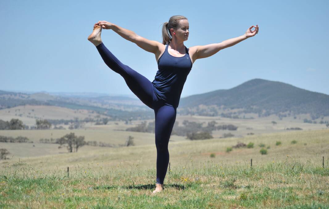 STRIKE A POSE: Sankha Yoga instructor Shell McCahon. Photo: JUDE KEOGH