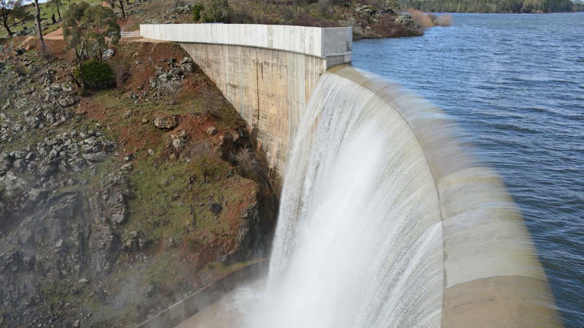 BETTER TIMES: The wall at Suma Park Dam is January this year. Reader Paris Capell has concerns about the city's current water supplies.