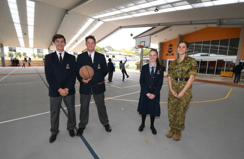 NEW SPACE: Orange Anglican Grammar School students Thomas Dale, Zac Pavy, Adelaide Webster and Isabella Kane. Photo: JUDE KEOGH