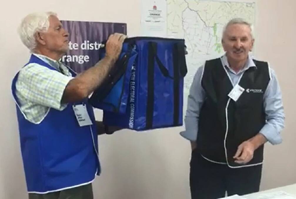 LOOKED AT: A screenshot of the video from Thursday's ballot draw for the Orange state election.