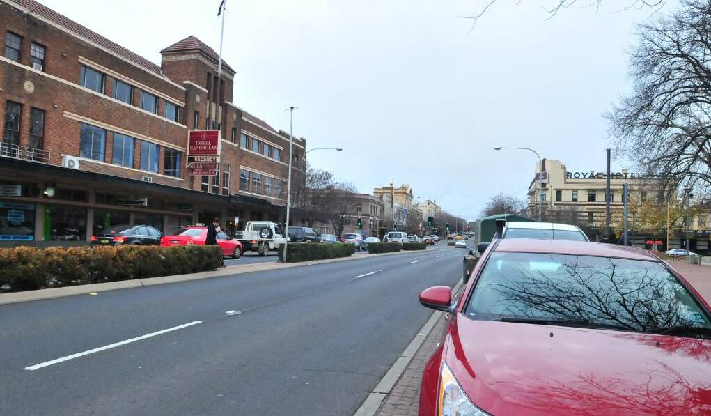 PACKED IN TIGHT: Denis Gregory argues there are issues with parking in Orange's CBD.