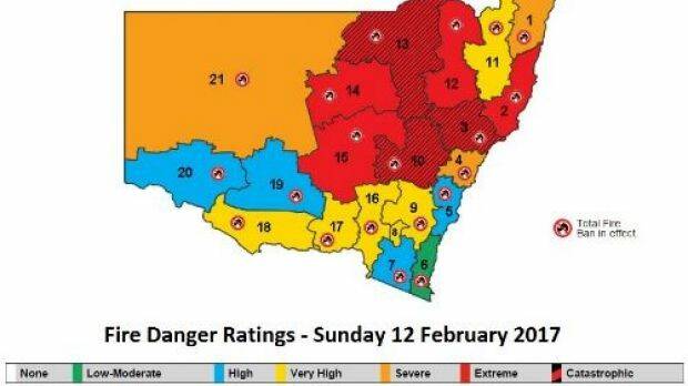 ‘Catastrophic conditions’: residents warned to take all precautions against fires