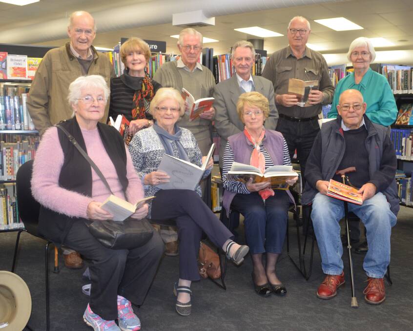 WELL READ GROUP: Orange Oral History Group members Bill and Helen McAnulty, Tom Hogan, Jeff Morrow, and Keith and Doreen Rawsthorne with (front) Rosemary Curry, Barb Hurst, Pat Daly and Tim Vivers.