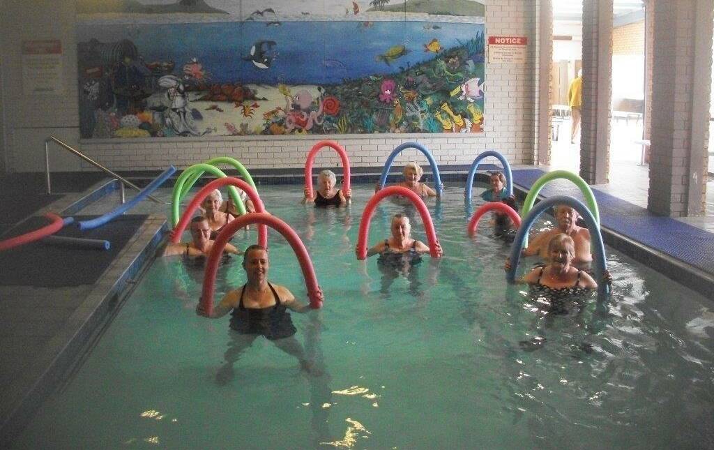 DIVE IN: Exercise sessions in the hydrotherapy pool at Orange's Fitness Perfection. Photo: CONTRIBUTED