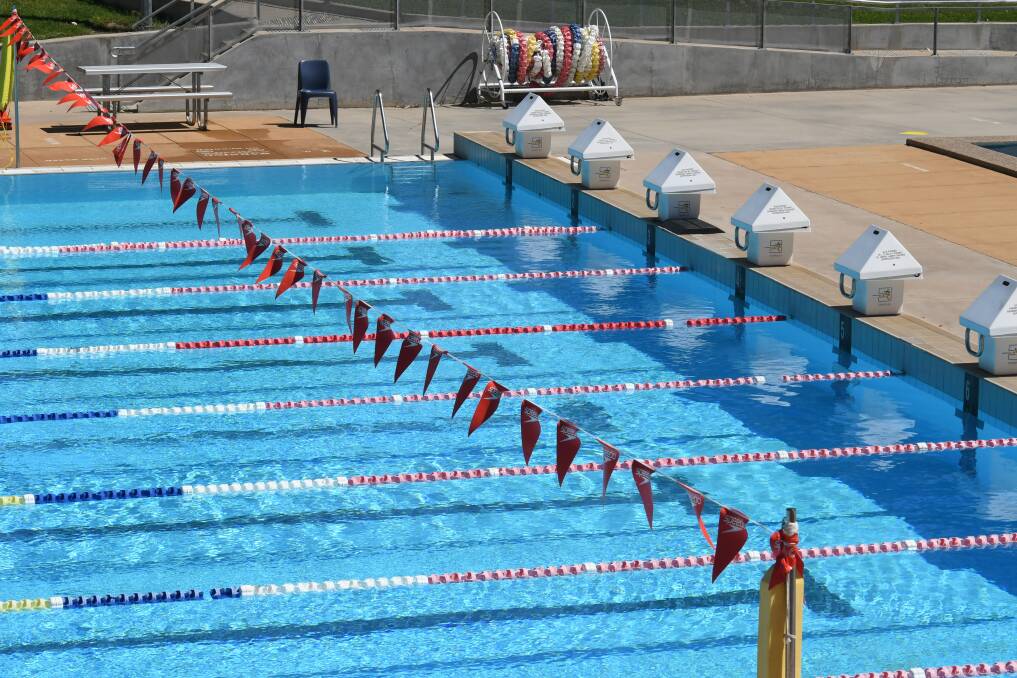 RESTRICTED: The 50-metre pool is being used for school swimming carnivals. FILE PHOTO