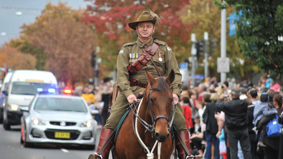 RIDING HIGH: Last year's Anzac Day march in Orange was one of the best attended in the city's history. Photo: JUDE KEOGH