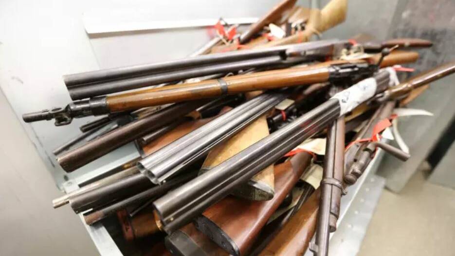MASSIVE HAUL: Police will continue to accept illegal firearms until the amnesty finishes on Sunday.
