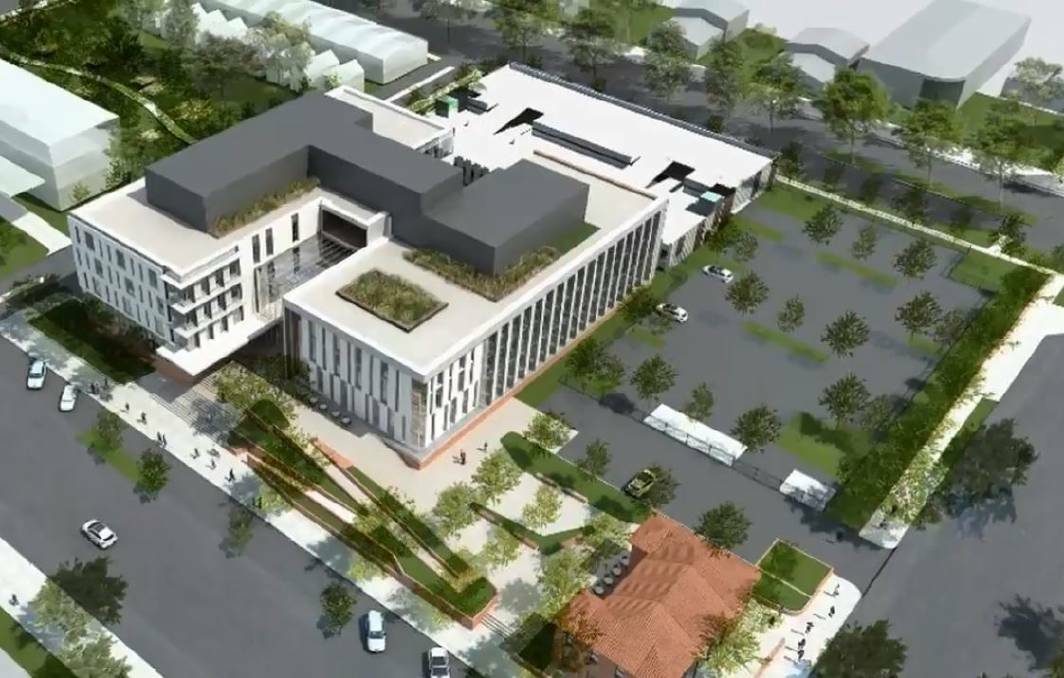Images of the plans for the former Orange Base Hospital site
