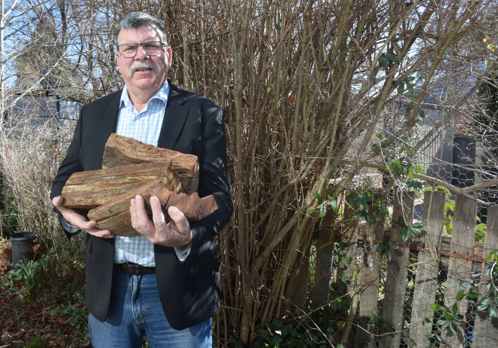 BACKING YOU, GLENN: Central Western Daily reader Yvonne Artery supports the free firewood scheme proposed by councillor Glenn Taylor and supported by council. Photo: TRACEY PRISK