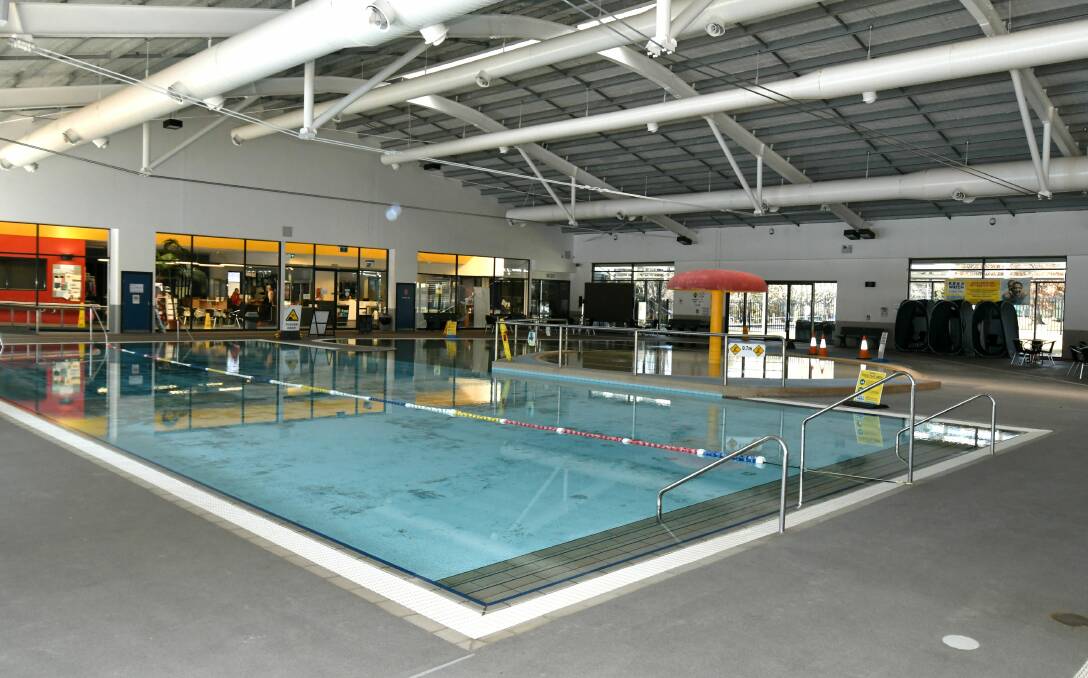 EMPTY: The Orange Aquatic Centre was closed for parts of Sunday and Monday while repairs to damage caused by burst pipes was repaired. photo: CARLA FREEDMAN
