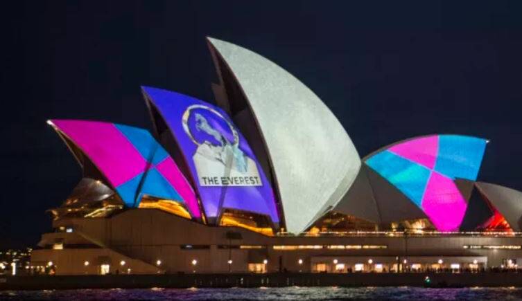 DISCUSSION POINT: The decision to allow advertising for 'The Everest' horse race on the sails of the Sydney Opera House has taken over public debate. Photo: SYDNEY MORNING HERALD