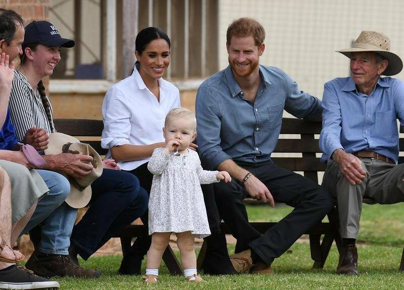 FLYING VISIT: Toddler Ruby Carroll stole the show during Harry and Meghan's visit to a Dubbo farm.
