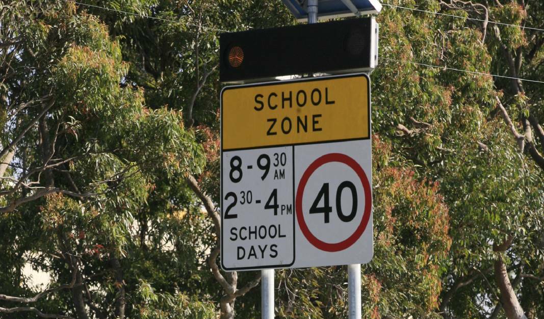 IN THE ZONE: With children back in the classrooms and playgrounds motorists are required to pay attention to the reduces speed limits in school zones.