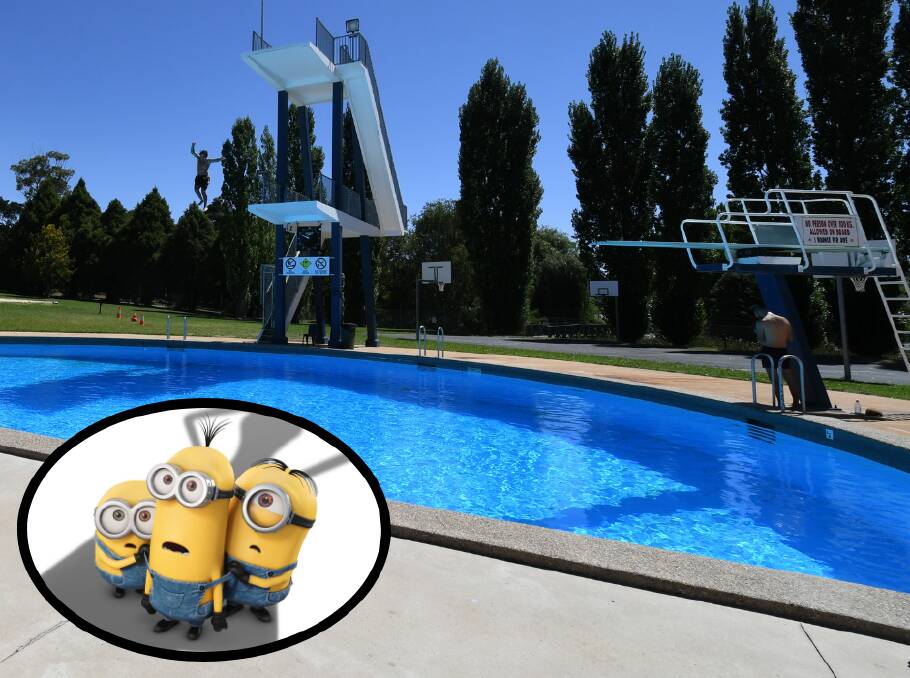BEST OF BOTH WORLDS: There will be a free screening of Minions at Orange Aquatic centre on Friday night.
