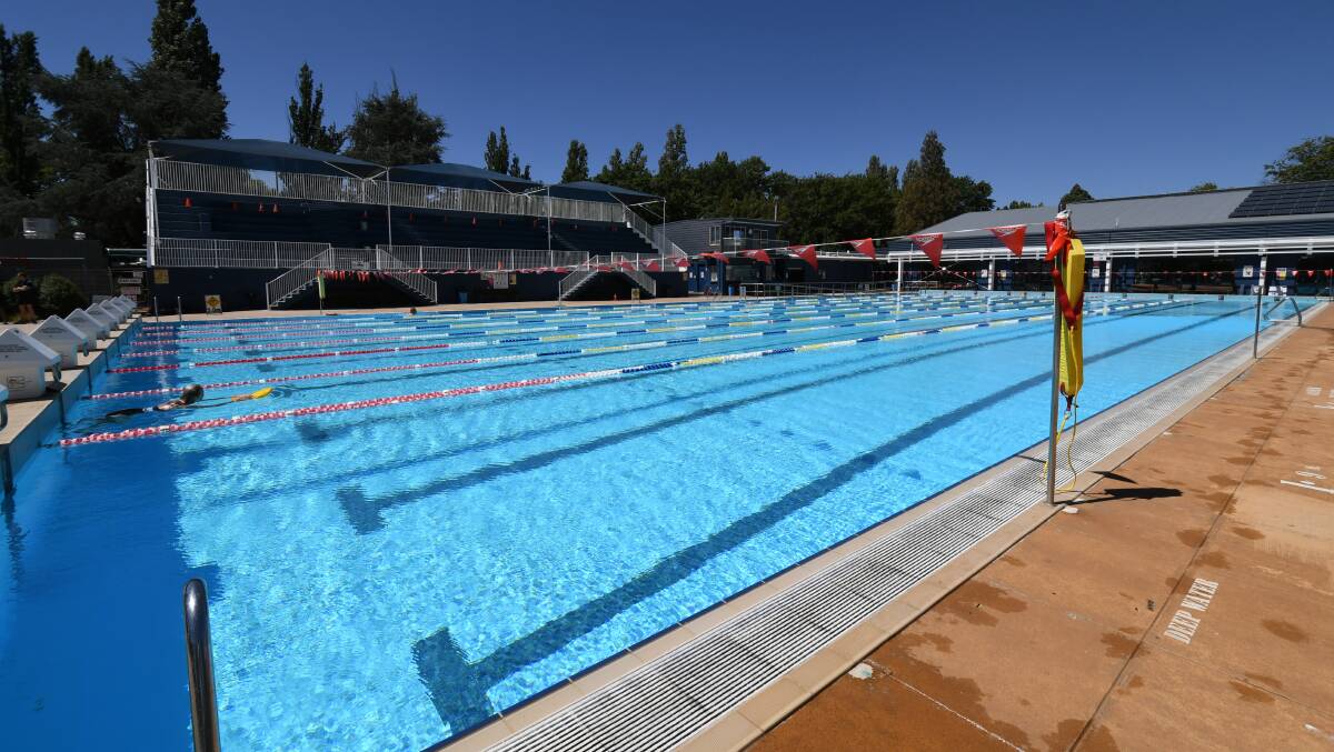 STILL OPEN: The outdoor 50-metre pool will remain open this weekend and on Monday.
