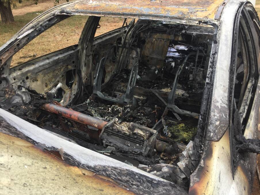 Images from the scene of the car fire in Glenroi