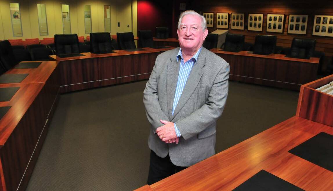 IN CHARGE: John Davis near the end of his time as Orange mayor.