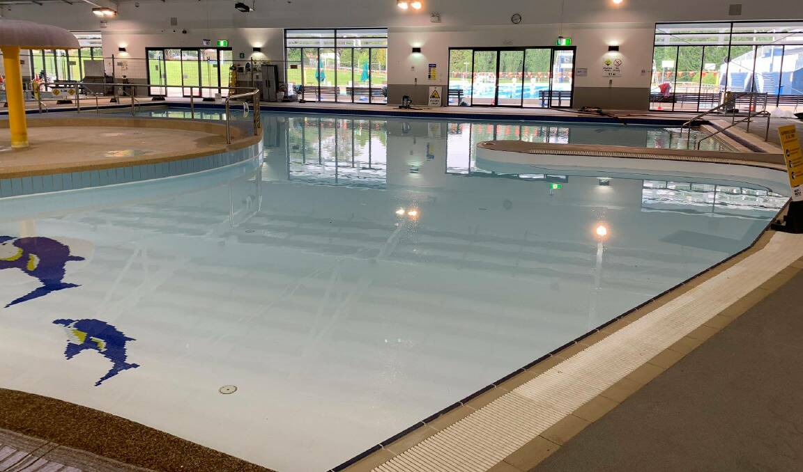 READY AND WAITING: The toddlers' pool being filled with water ahead of Monday morning's reopening. Photo: ORANGE CITY COUNCIL