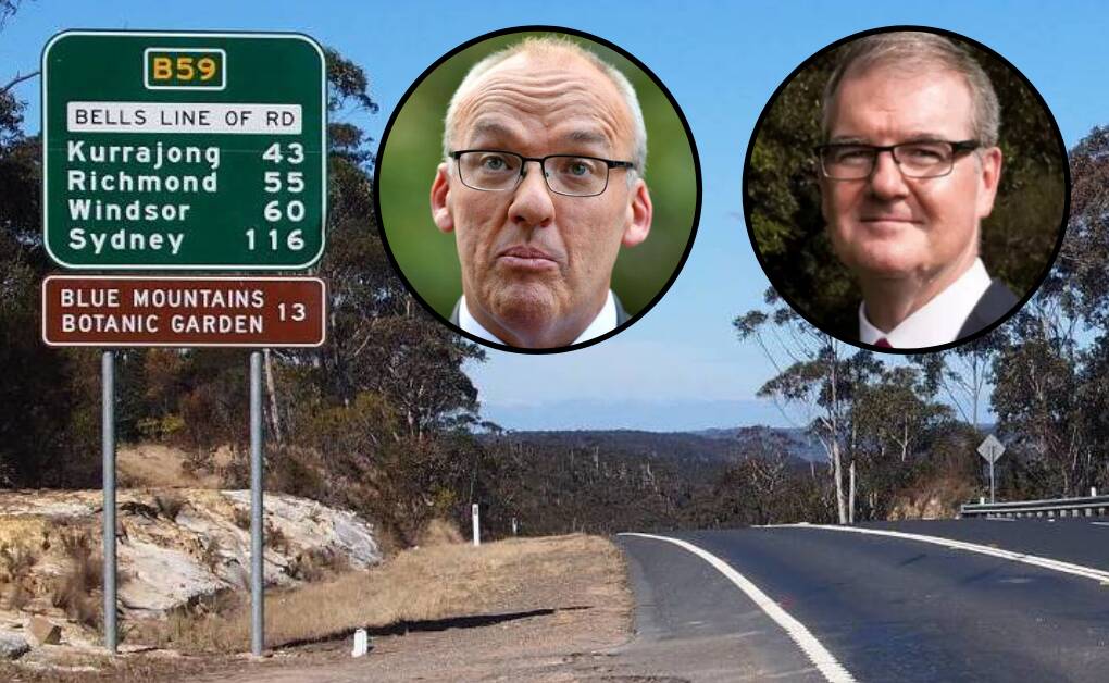 LABORING THE POINT: Former Opposition leader Luke Foley (inset left) said neither side of NSW politics would build the Bells Line expressway. His successor Michael Daley has not revealed his thoughts on the issue.