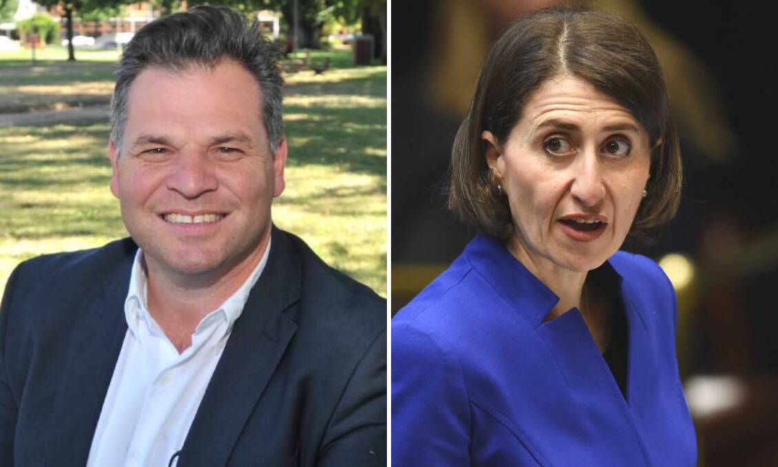 TWO PEAS IN A POD?: Member for Orange Phil Donato and NSW Premier Gladys Berejiklian.