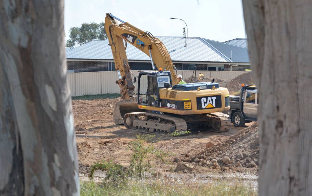 DIGGING IN: Earthworks are under way on the project near William Maker Drive. Photo: ORANGE CITY COUNCIL